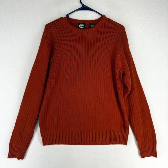 Timberland 100% Cotton Dark‎ Red Sweater Womens Size M - Picture 1 of 9